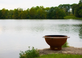 Fire Pit Art Bella Luna 48-inch Match Lit Fire Pit - Bella Luna - PENTA24-200K BTUportable outdoor fire pit with lid