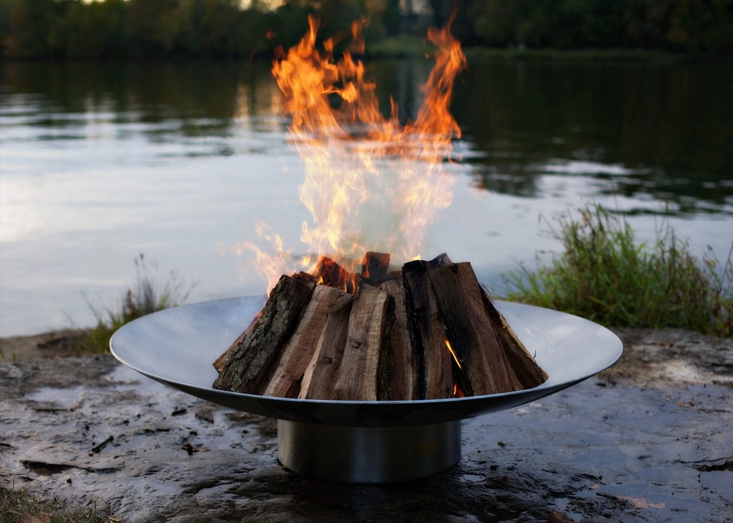 Fire Pit Art Bella Vita 34-inch Electric AWEIS Fire Pit - BellaVita34 - PENTA18-125K BTU-AWEIS