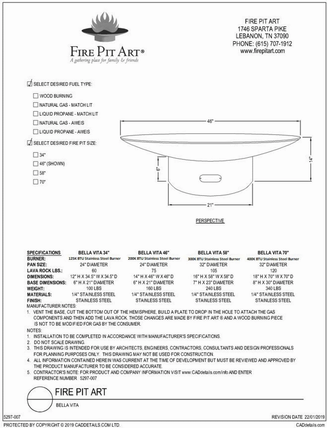 Fire Pit Art Bella Vita 70-inch Electric AWEIS Fire Pit - Bella Vita70-PENTA48-400K BTU-AWEIS