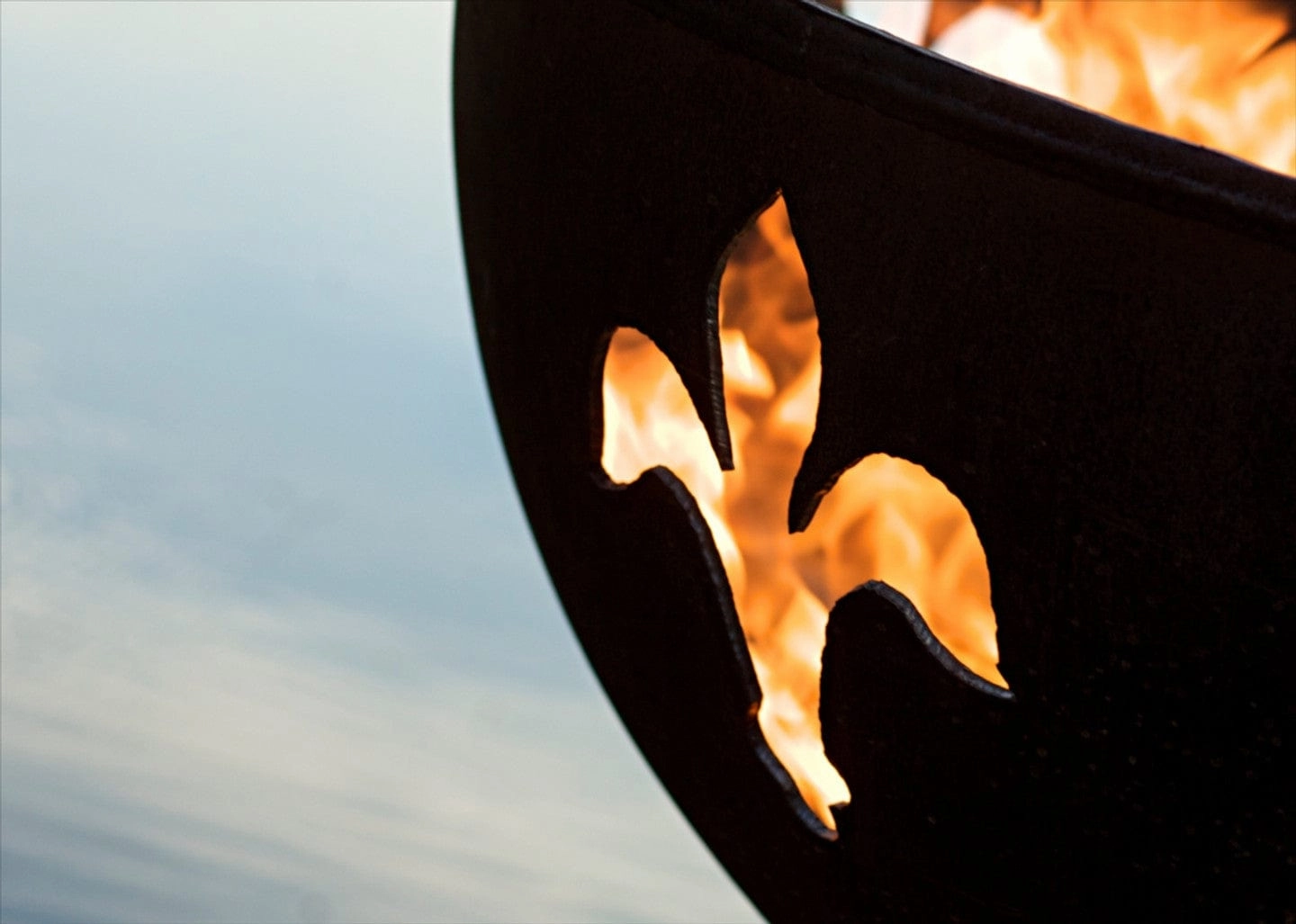 Fire Pit Art Fleur de Lis 36-inch Electric AWEIS Fire Pit - Fleur De Lis-PENTA24-200K BTU-AWEIS