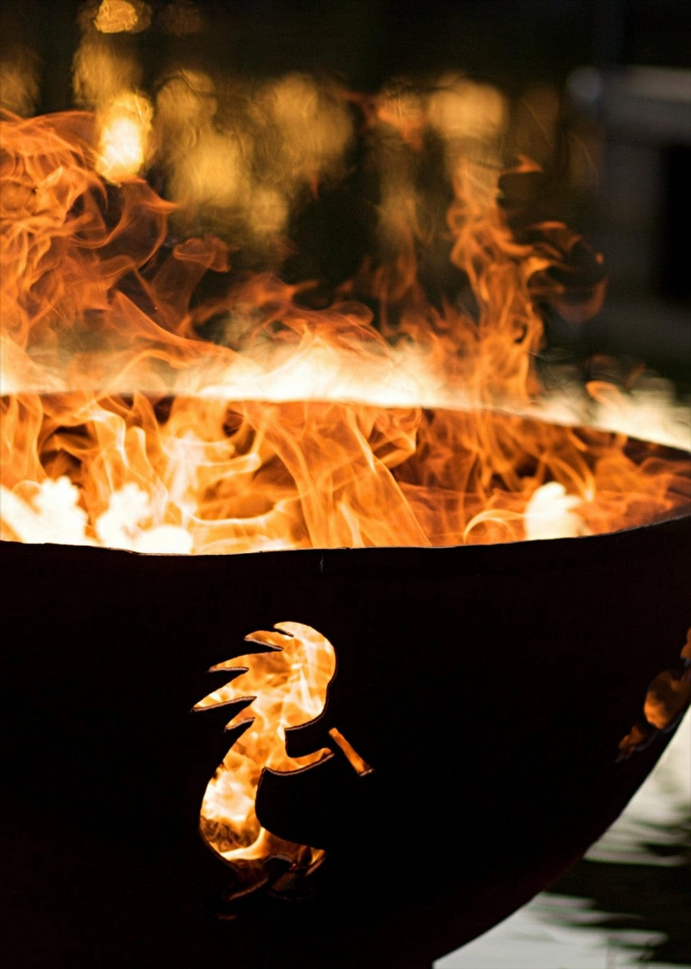 Fire Pit Art Kokopelli 36-inch Match Lit Fire Pit - Kokopelli-PENTA24-200K BTU