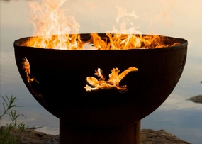 Fire Pit Art Kokopelli 36-inch Match Lit Fire Pit - Kokopelli-PENTA24-200K BTUportable outdoor fire pit with lid