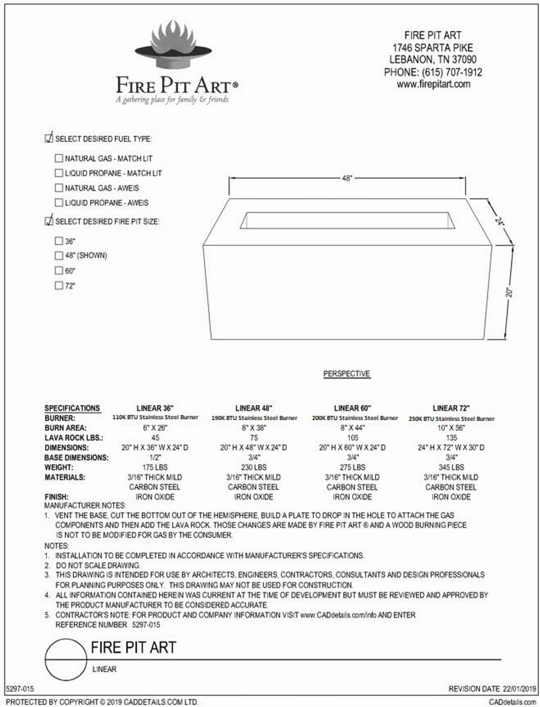 Fire Pit Art Linear 36-inch Electric AWEIS Fire Pit - Linear 36"-SFIRE24-110K BTU-AWEIS