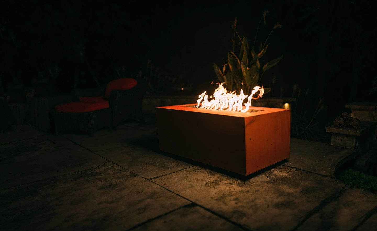 Fire Pit Art Linear 72-inch Electric AWEIS Fire Pit - Linear 72"-SFIRE54-250K BTU-AWEIS