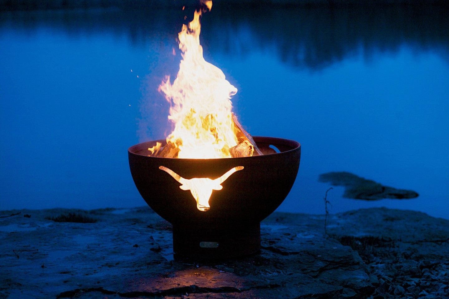 Fire Pit Art Longhorn 36-inch Wood Burning Fire Pit - LH