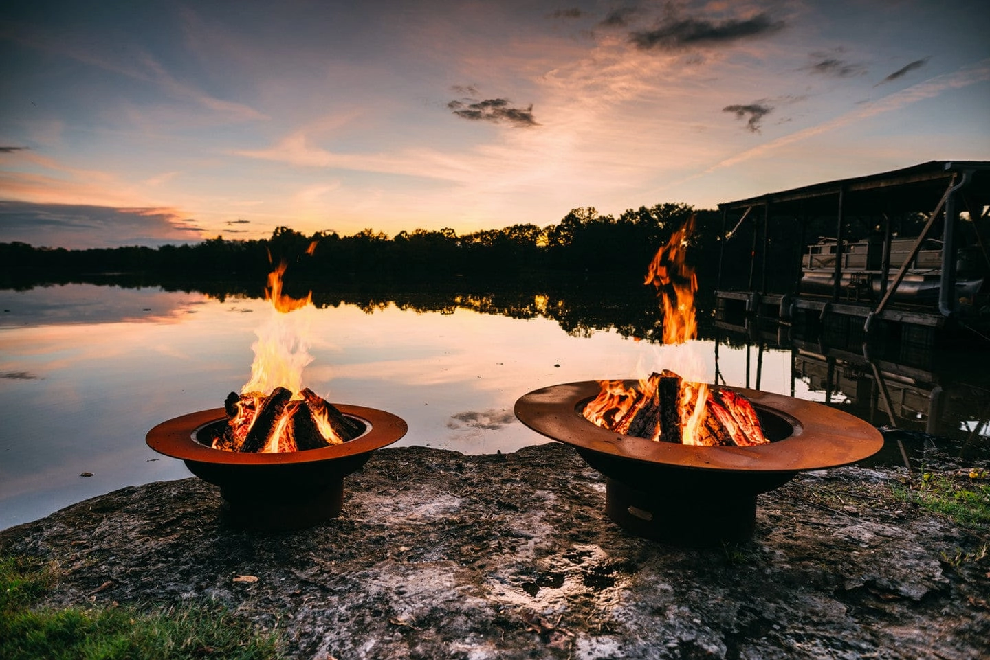 Fire Pit Art Magnum 54-inch Wood Burning Fire Pit - MAG