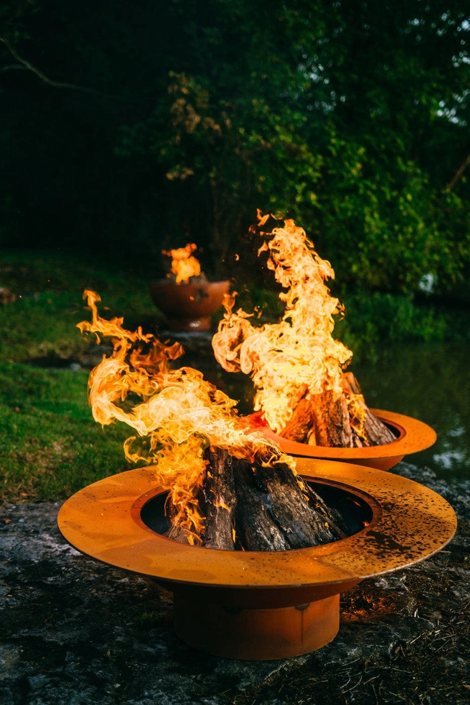 Fire Pit Art Magnum 54-inch Wood Burning Fire Pit - MAG