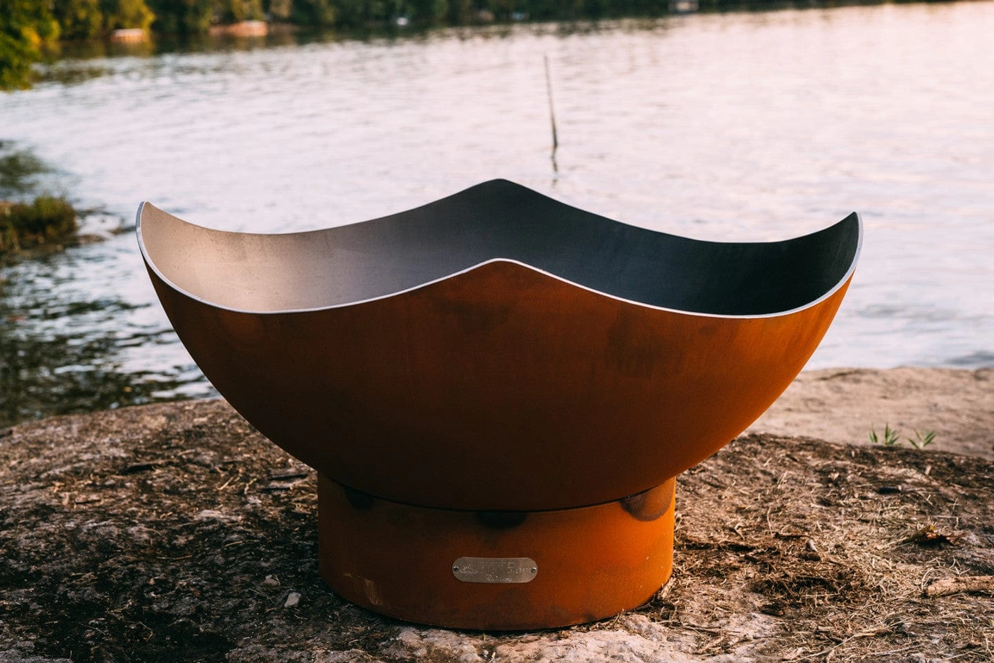 Fire Pit Art Manta Ray 36-inch Gas Fire Pit - MRportable outdoor fire pit with lid