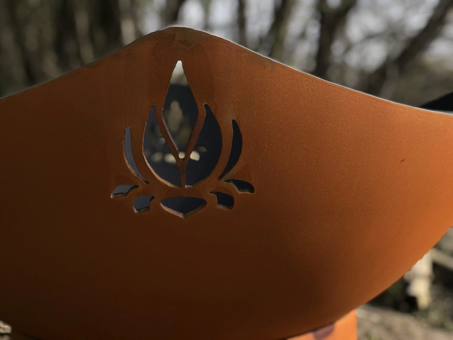 Fire Pit Art Namaste 36-inch Wood Burning Fire Pit - NAM
