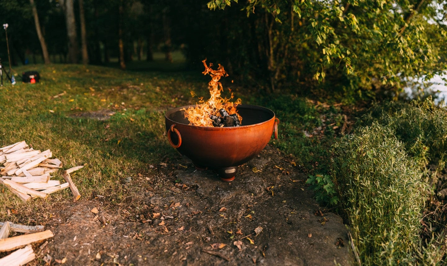 Fire Pit Art Nepal 41-inch Gas Fire Pit - NP