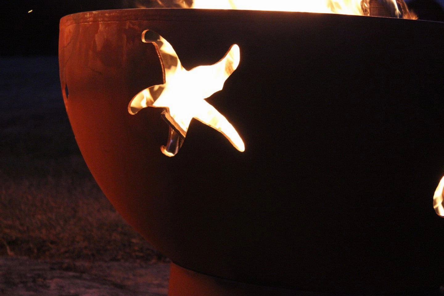 Fire Pit Art Sea Creatures 36-inch Wood Burning Fire Pit - SEA