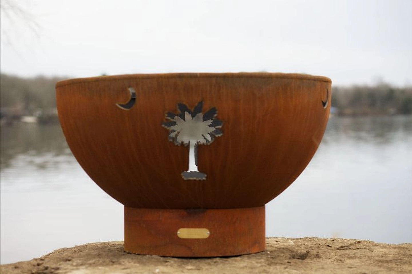 Fire Pit Art Tropical Moon 36-inch Gas Fire Pit - TM