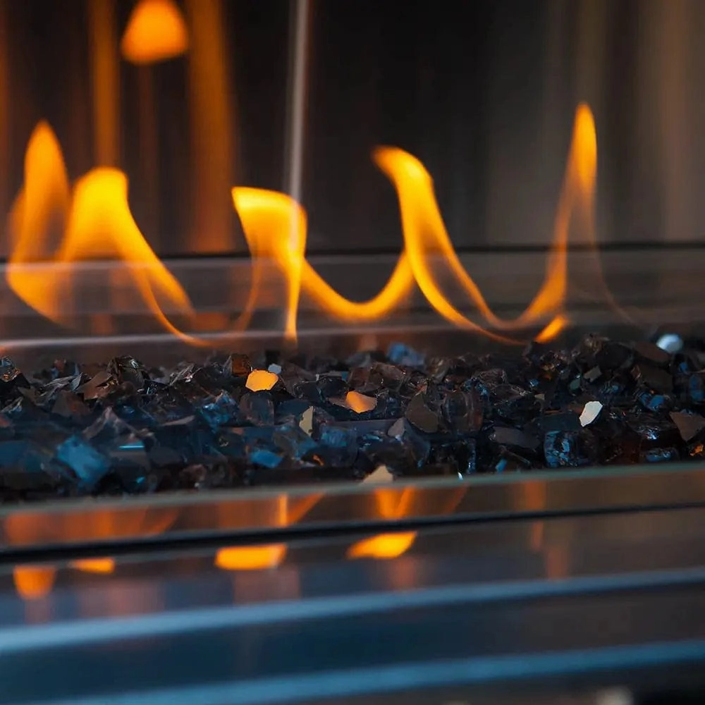 Firegear 10 Pound Black Broken Glass for Fire Pits GL-BLACK-10Fireproof mat for under fire pit
