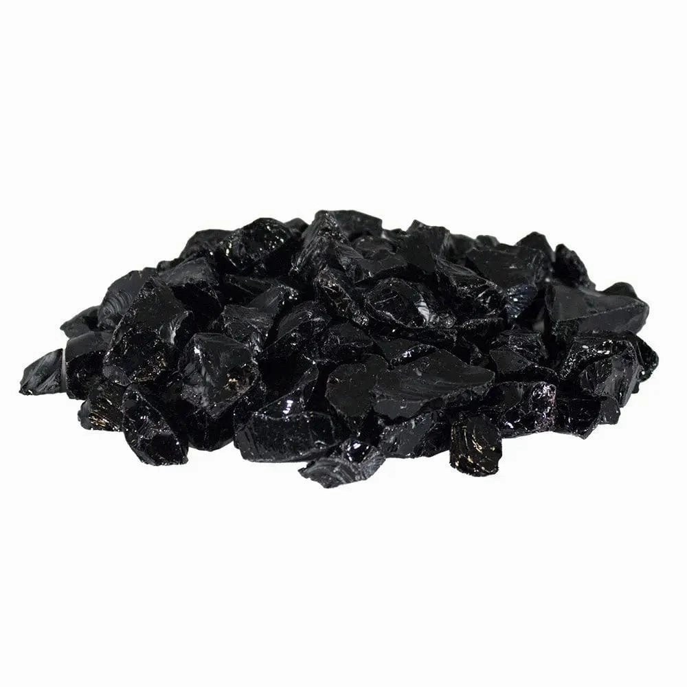 Firegear 10 Pound Black Broken Glass for Fire Pits GL-BLACK-10