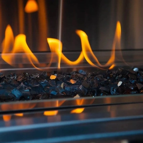 Firegear 10 Pound Black Broken Glass for Fire Pits GL-BLACK-10Fireproof mat for under fire pit