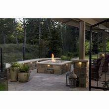 Firegear 20" Stainless Steel Square Pan Gas Fire Pit Insert FPB-20SBSTFS-N