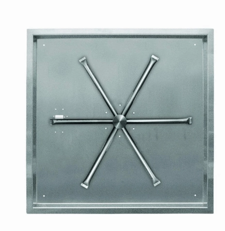 Firegear 26" SS Square Pan Gas Fire Pit Insert FPB-26SBS22MT-N