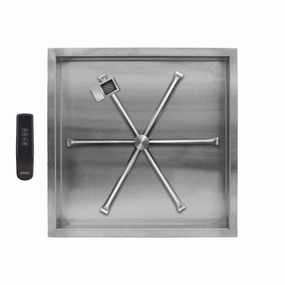 Firegear 32" SS Square Pan Gas Fire Pit Insert FPB-32SBSTFSportable outdoor fire pit with lid