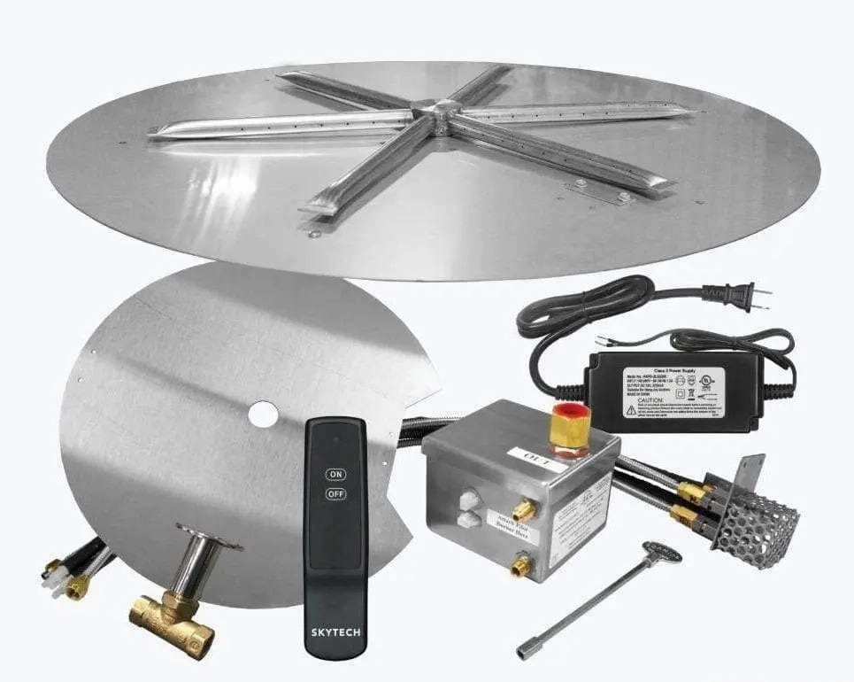 Firegear 34" Round Disk Gas Fire Pit Kit FPB-34DBSAWSportable outdoor fire pit with lid