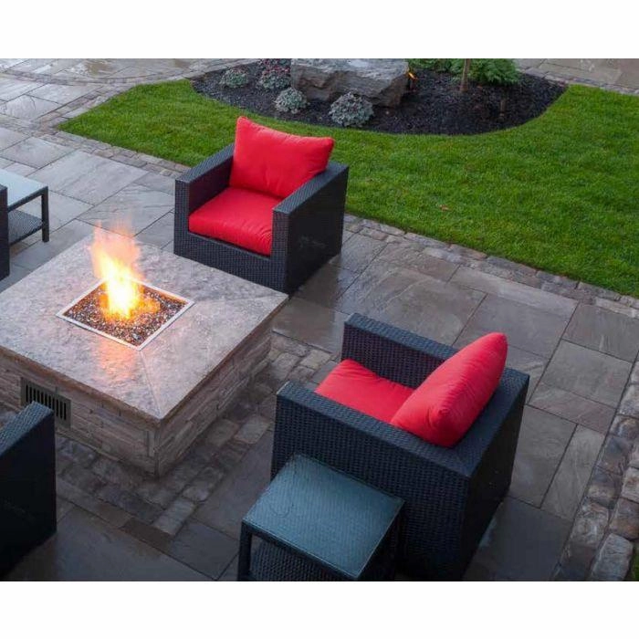 Firegear 40" Square Flat Pan Gas Fire Pit Insert FPB-40SFBS36MT-N