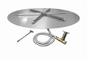Firegear 44" Round Disc Gas Fire Pit Insert FPB-44DBS36MT-Nportable outdoor fire pit with lid