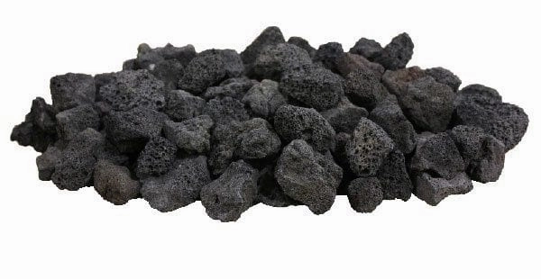Firegear Black 10 pounds Lava Rock FG-LAVA-10Fireproof mat for under fire pit