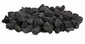 Firegear Black 10 pounds Lava Rock FG-LAVA-10Fireproof mat for under fire pit