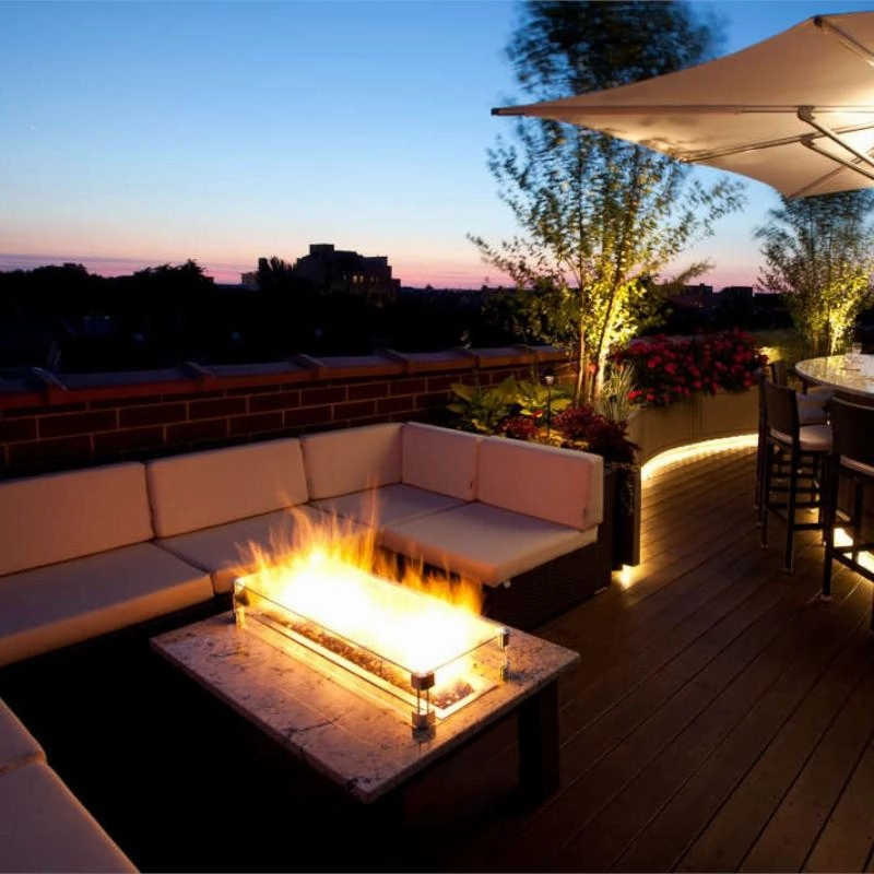 Firegear Line Of Fire 36" H Burner Fire Pit Insert LOF-36LHTMSI-N