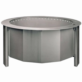 Firegear Lume Multisided Freestanding Non Sear Smokeless 26-inch Wood Burning Fire Pit LUME-MS2portable outdoor fire pit with lid