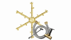 Firegear Pro Burning Spur 10-inch Burner Kit FG-PSBR-BS10-KFireproof mat for under fire pit
