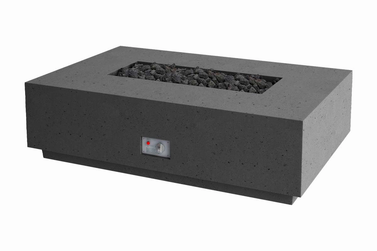 Firegear Sanctuary 1 Rectangular Fire Pit Table with EI SAN1-30LHAWS-Nportable outdoor fire pit with lid