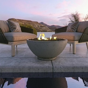 Firegear Sanctuary 3 Fire Pit Table SAN3-26DBSMT-Nportable outdoor fire pit with lid
