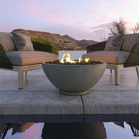 Firegear Sanctuary 3 Fire Pit Table SAN3-26DBSTMSI-Nportable outdoor fire pit with lid