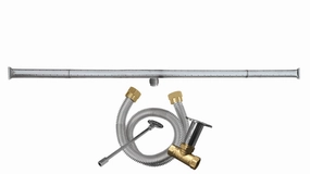 Firegear Stainless Steel 21-inch T Burner Kit FG-T-21SSKFireproof mat for under fire pit