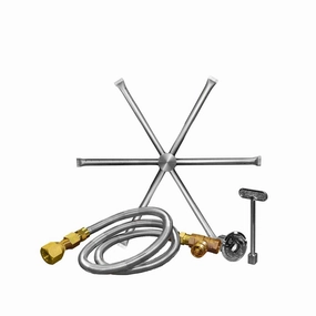 Firegear Stainless Steel 22-inch Burning Spur Burner Kit - DBS-22KFireproof mat for under fire pit
