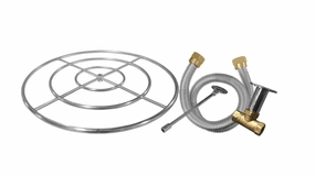 Firegear Stainless Steel 24-inch Fire Ring Burner Kit FG-FR-24SSKFireproof mat for under fire pit