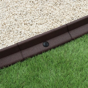 Flexible Lawn Edging Brown 1.2m x 12 extra large ceramic garden planters