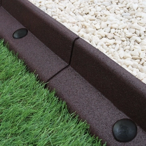 Flexible Lawn Edging Brown 1.2m x 16 extra large ceramic garden planters