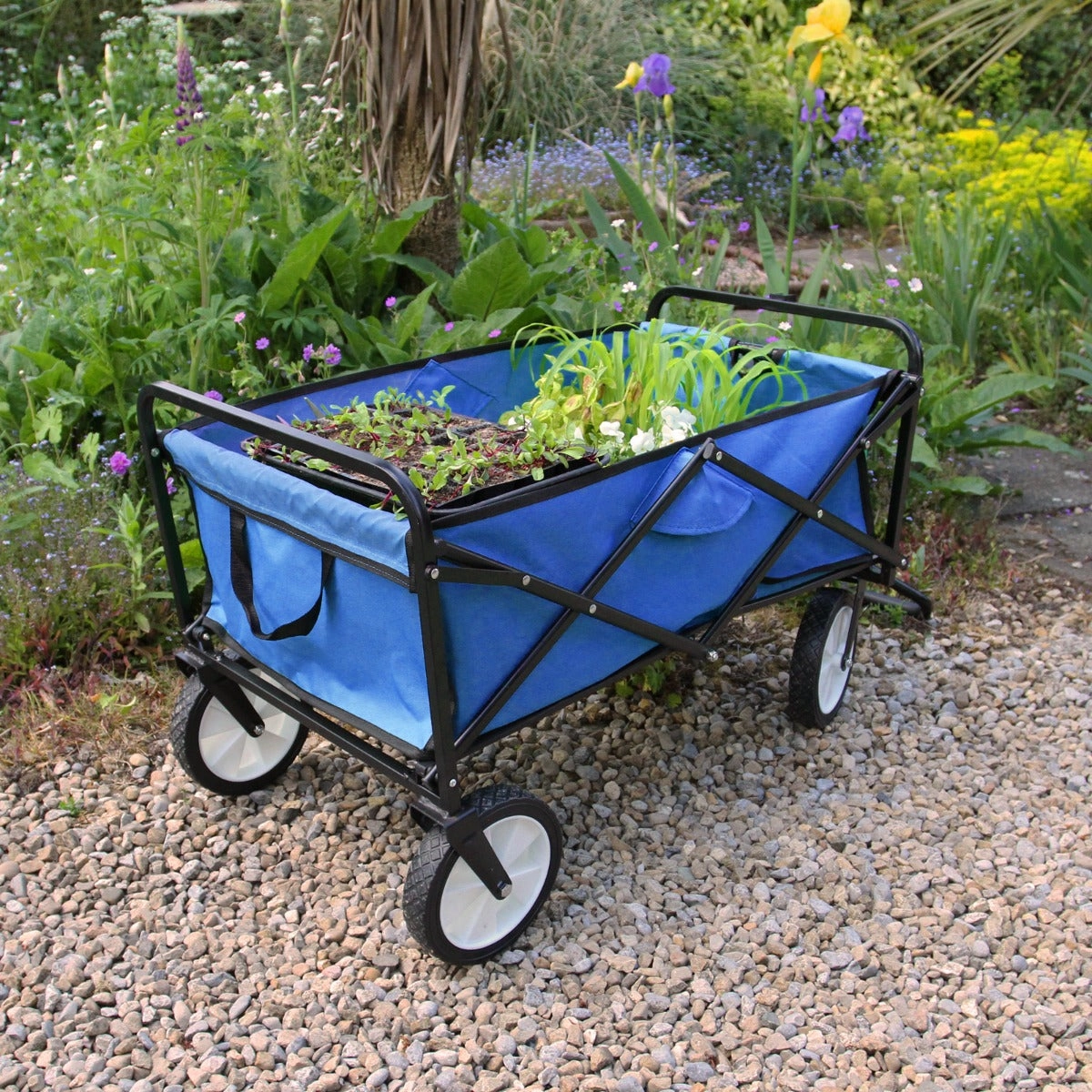 Foldable Garden Cart - Blue
