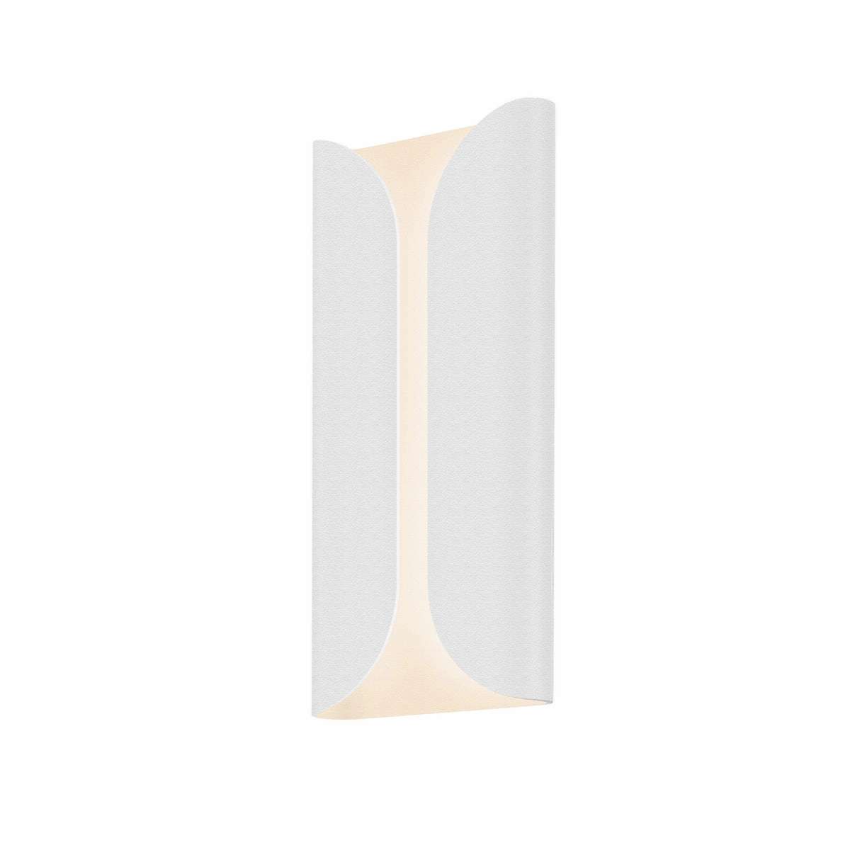 Folds LED Wall Sconce Textured WhiteOutdoor wall sconces with motion sensor
