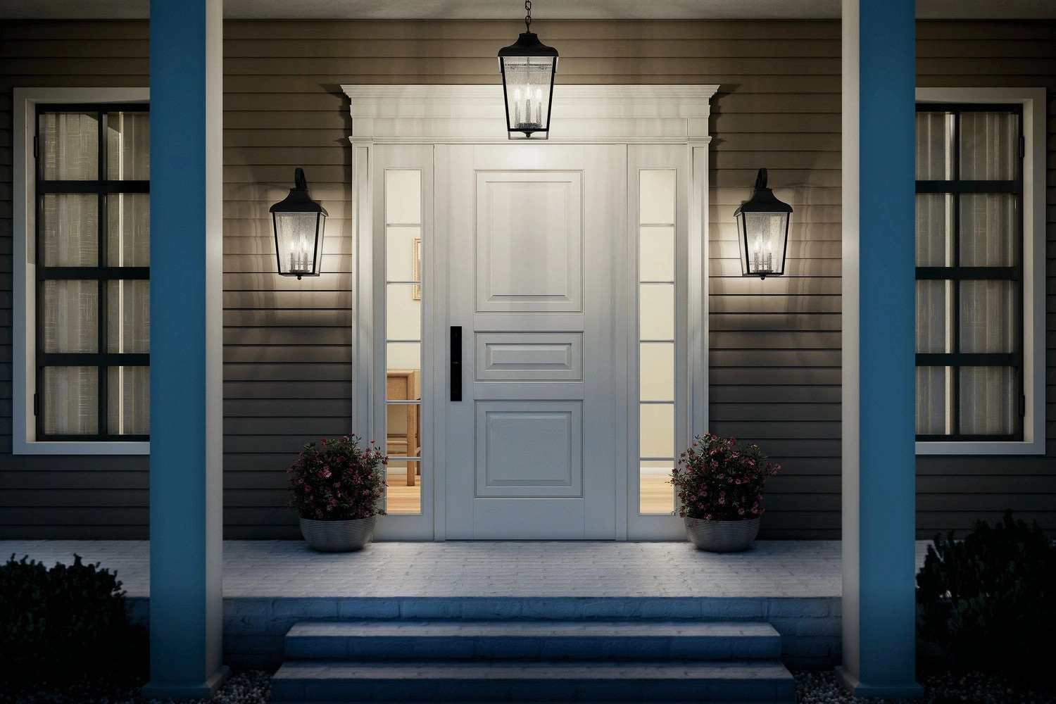 Forestdale Two Light Outdoor Wall Mount Textured Black