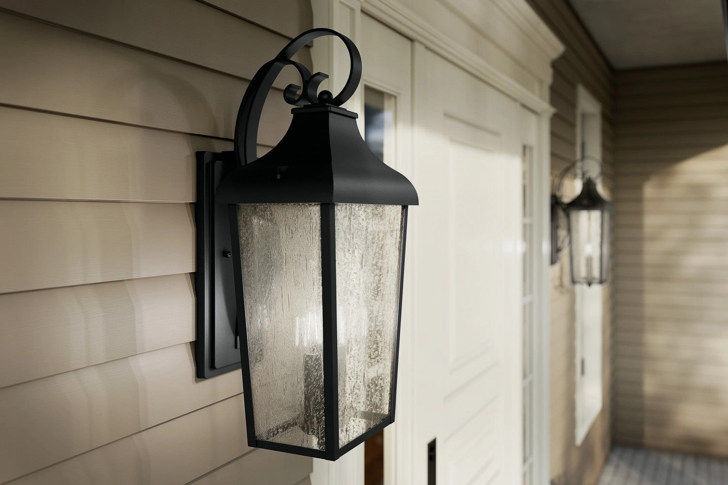 Forestdale Two Light Outdoor Wall Mount Textured Black