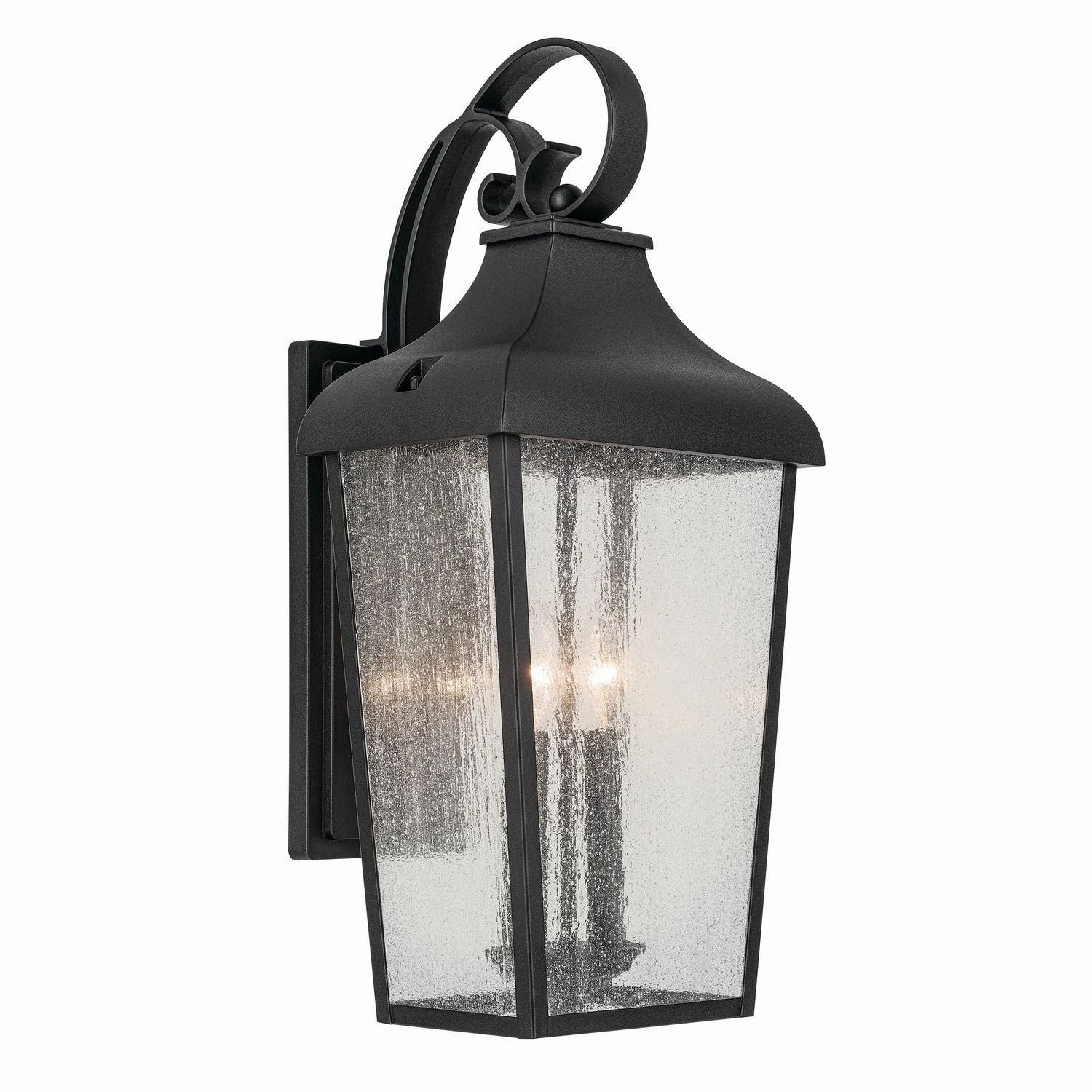 Forestdale Two Light Outdoor Wall Mount Textured BlackOutdoor wall sconces with motion sensor