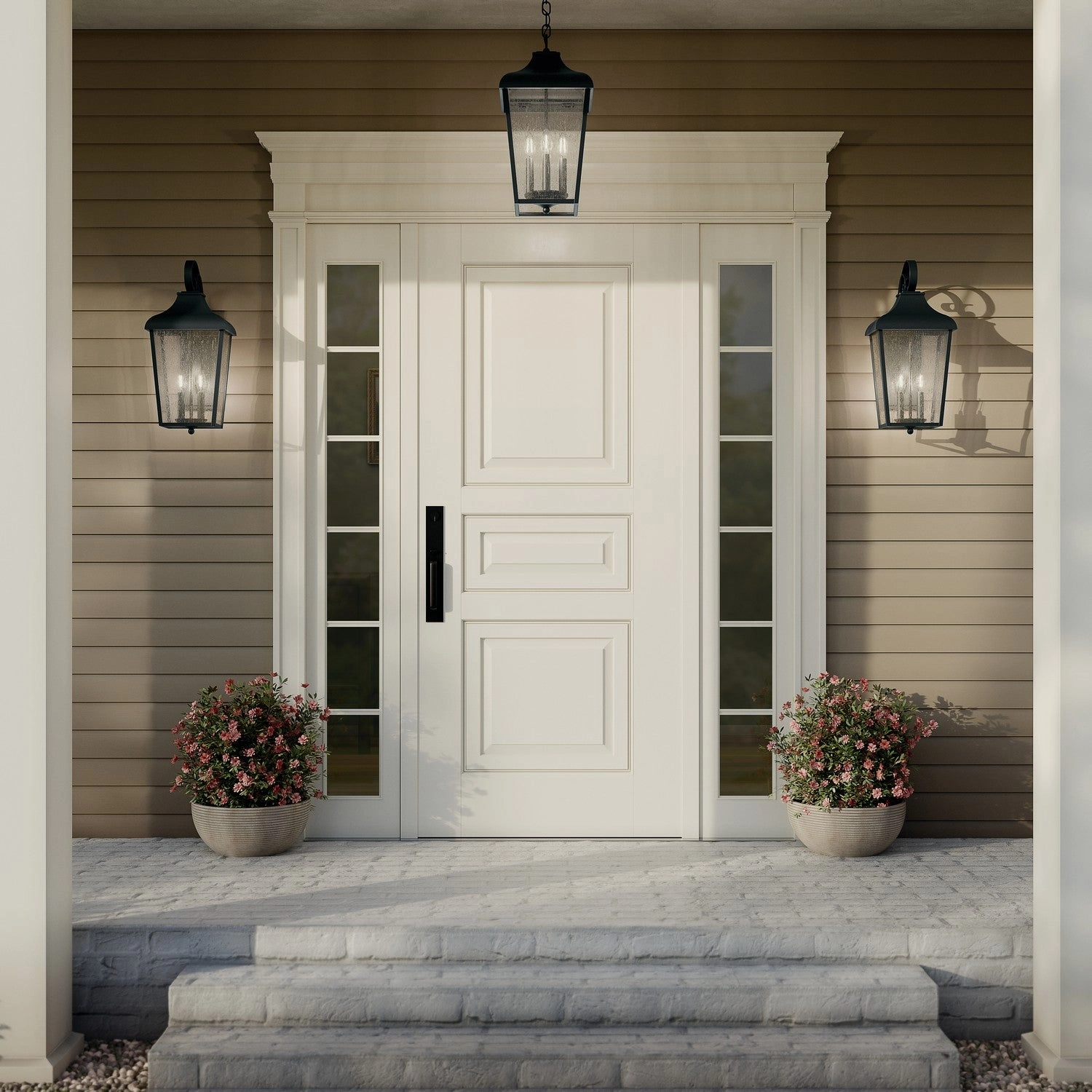 Forestdale Two Light Outdoor Wall Mount Textured Black