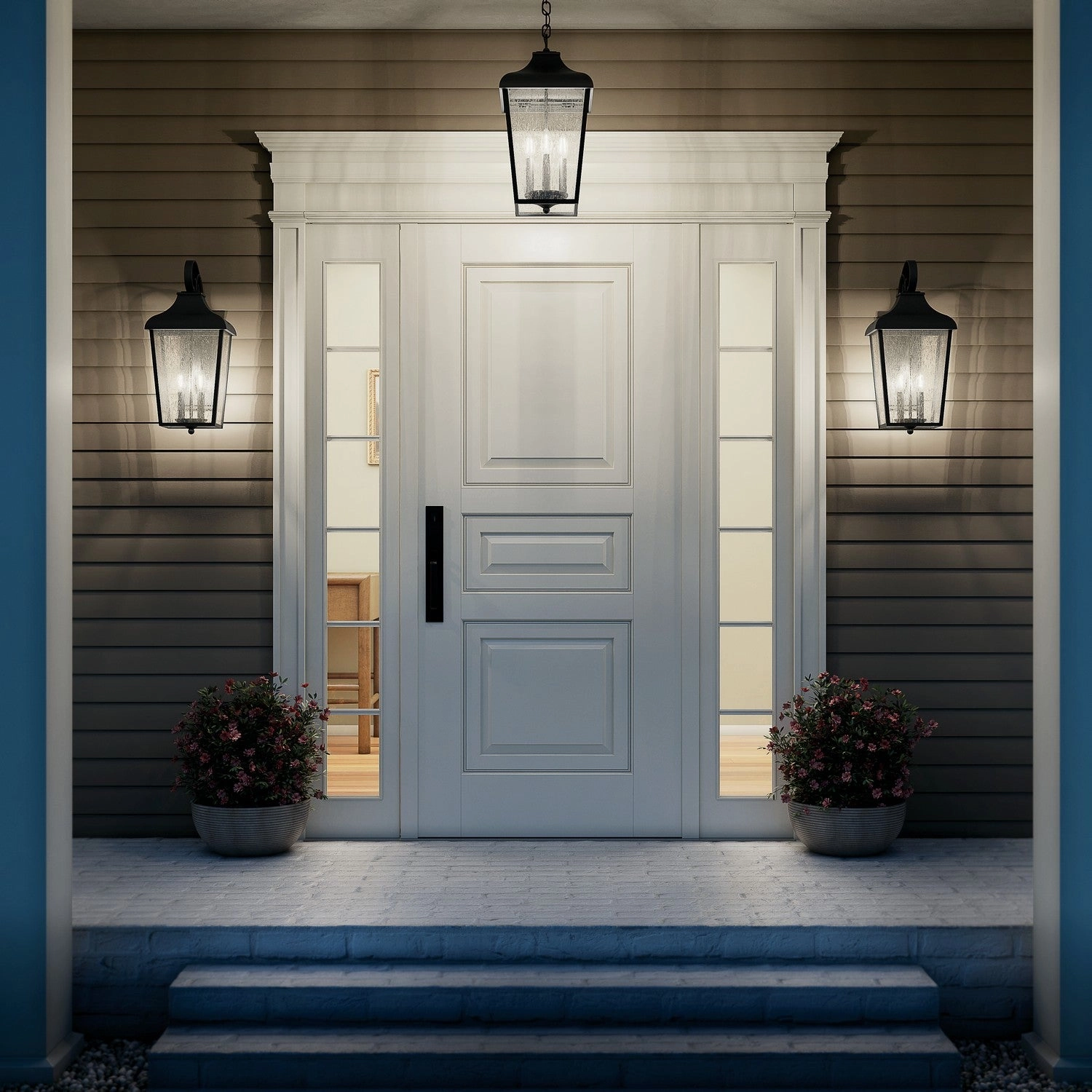 Forestdale Two Light Outdoor Wall Mount Textured Black
