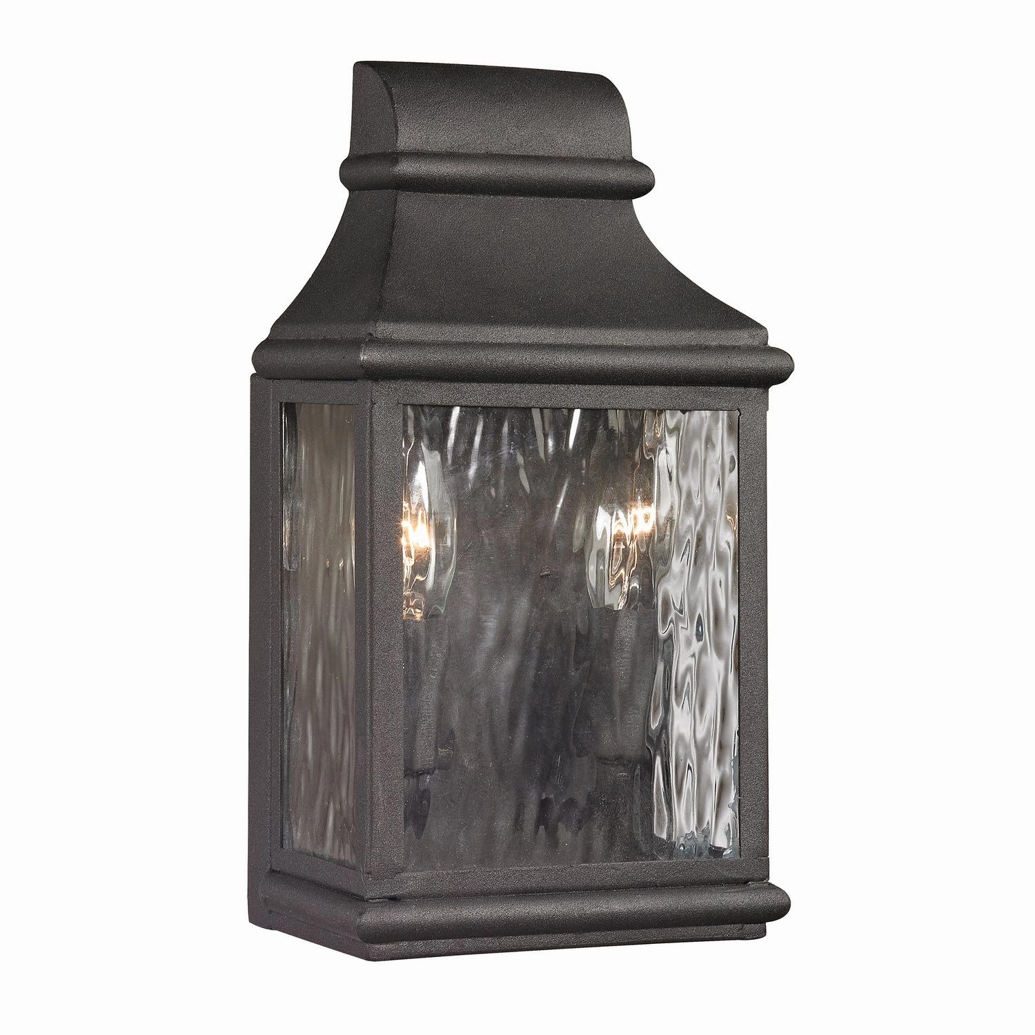 Forged Jefferson Two Light Outdoor Wall Sconce CharcoalOutdoor wall sconces with motion sensor