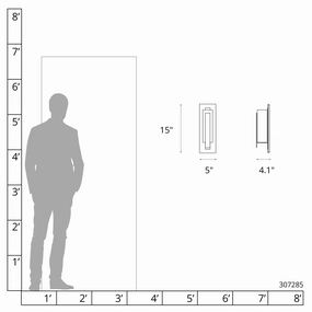 Forged Vertical Bars Small Outdoor SconceWeatherproof outdoor lighting