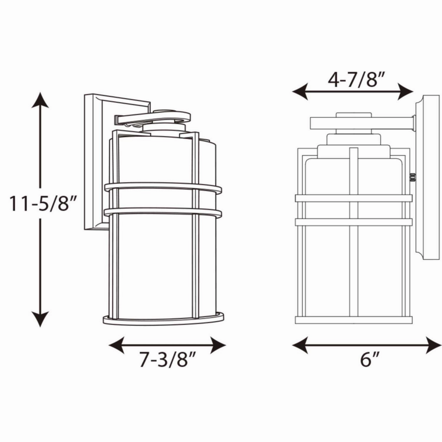 Format One Light Wall Lantern Black