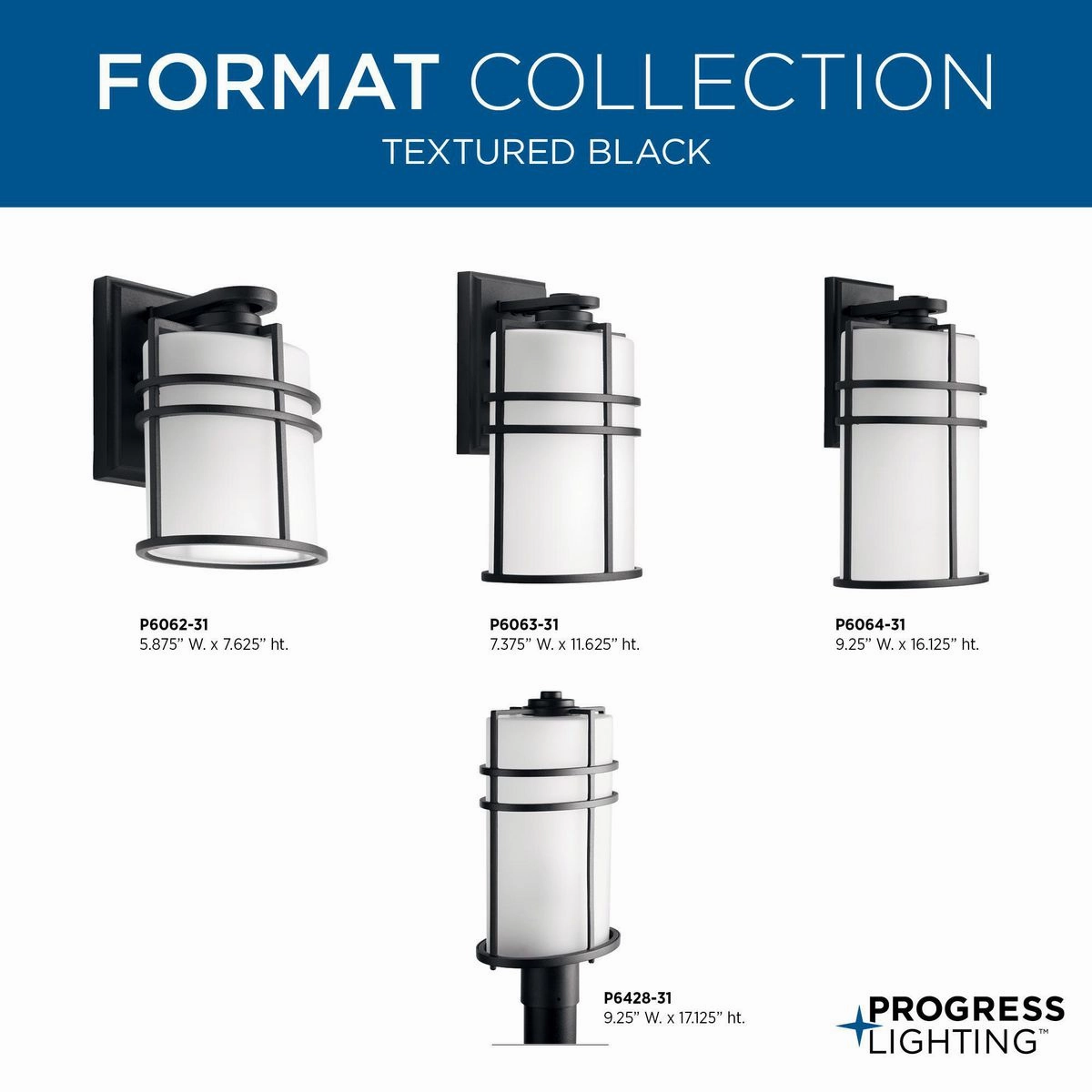 Format One Light Wall Lantern Black