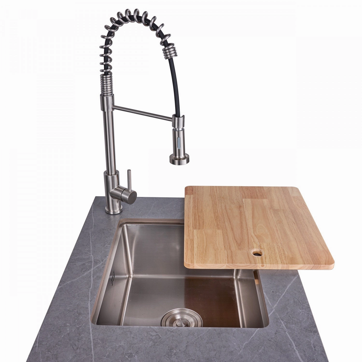 Forno Rimini Gray Countertop Outdoor Kitchen with 30" 62,600 BTU BBQ and Beverage Centre - FODKT2544BLK
